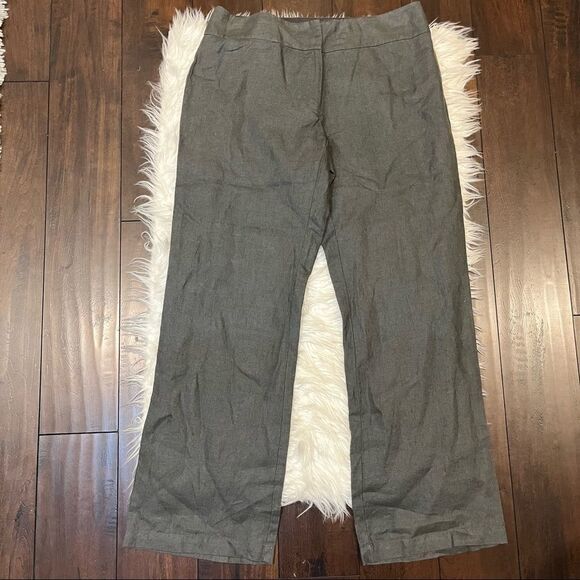 Eileen Fisher Heavy Linen Wide Leg Trouser Pants - Picture 2 of 9